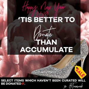 Select items will be donated if not curated.